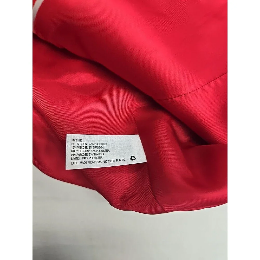 Gap Academy Blazer Women's Size 4 Red Gray Stripes Ohio State‎ 2 Button Vent